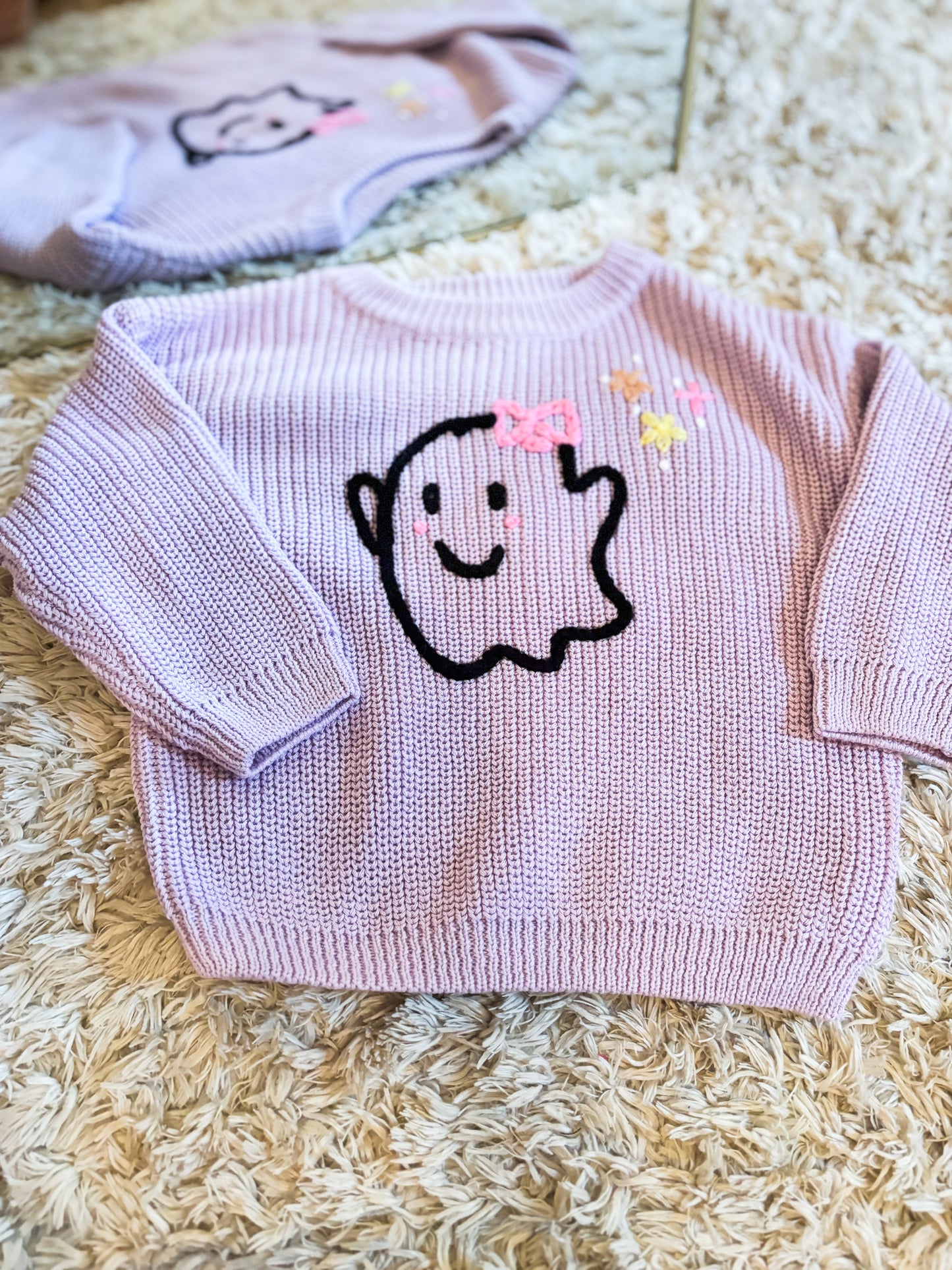 Purple Ghost Sweater