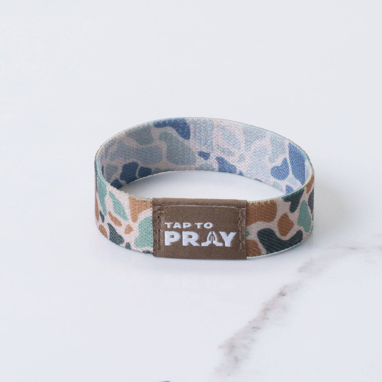 Tap To Pray™ Wristbands - River Rock Camo Classic & Sage