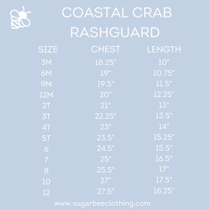 Boys Swim Rashguard - Coastal Crab