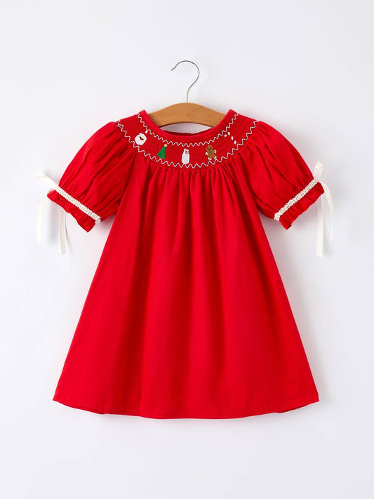 Red Christmas Gingerbread Dress