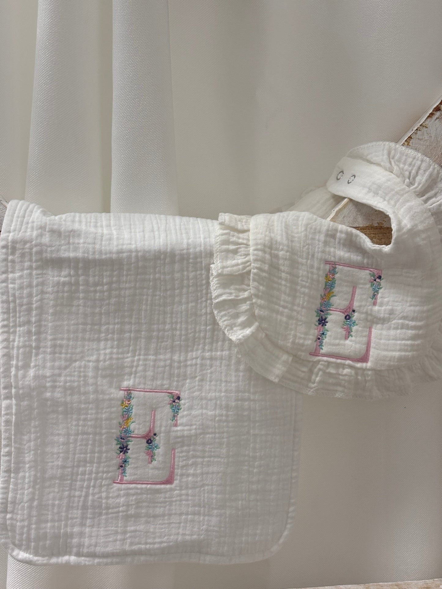 Initial Burp Cloth/Bib