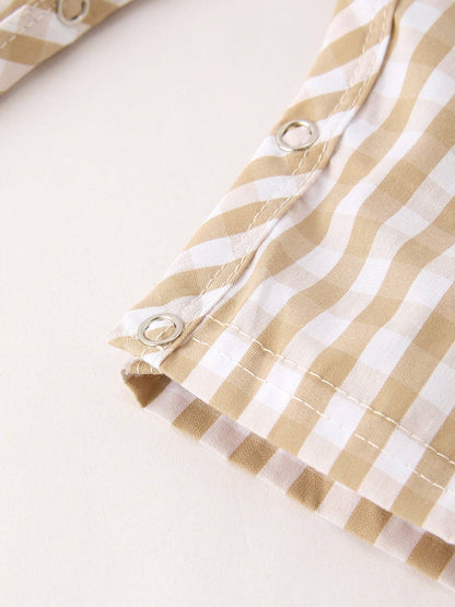 Turkey Gingham Romper