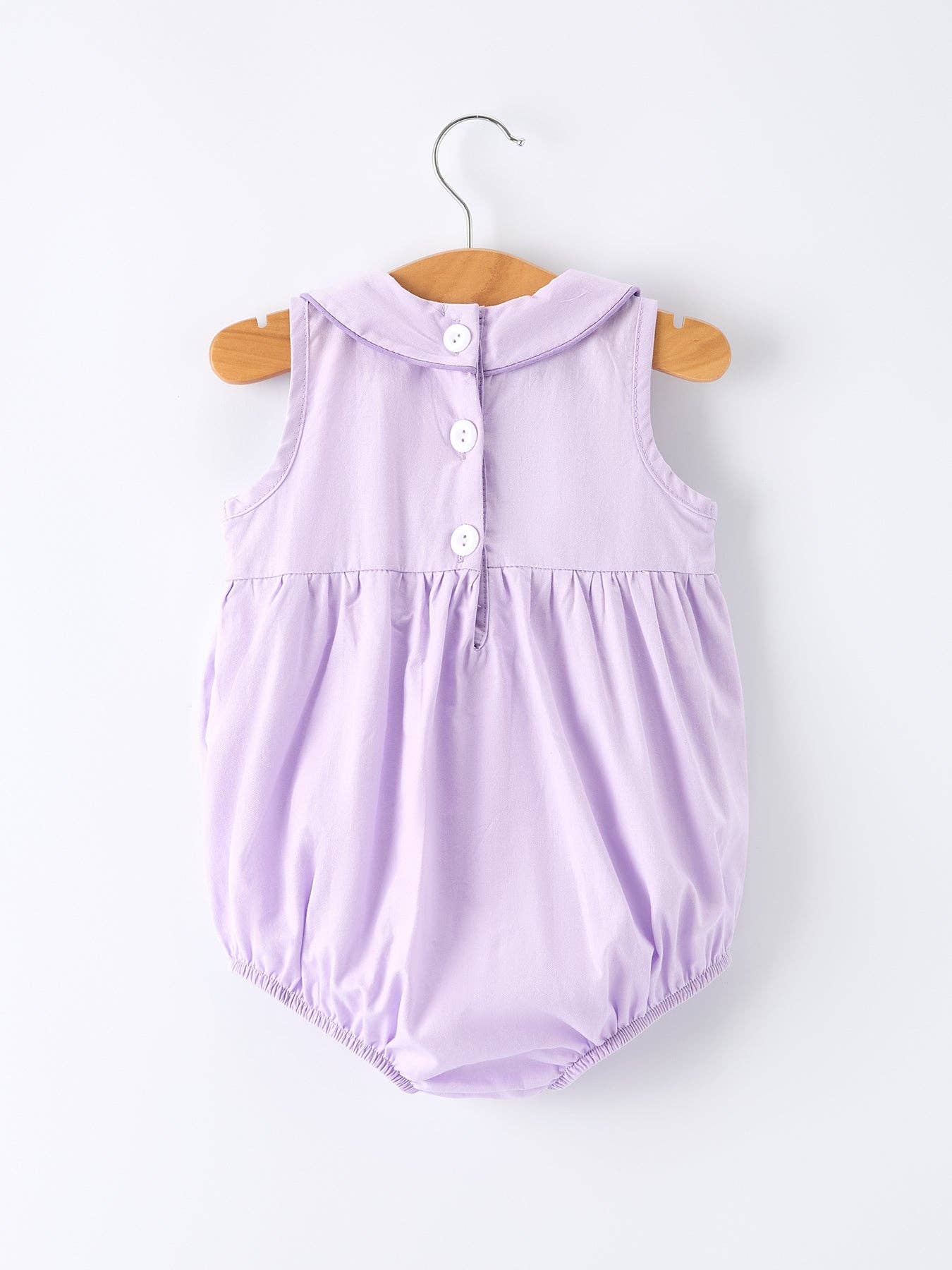 Collared Purple Floral Bubble