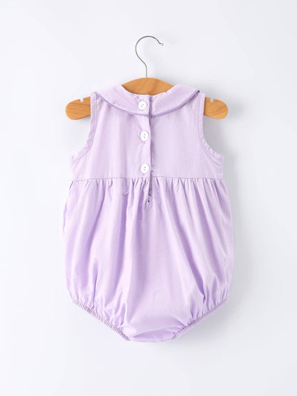 Collared Purple Floral Bubble