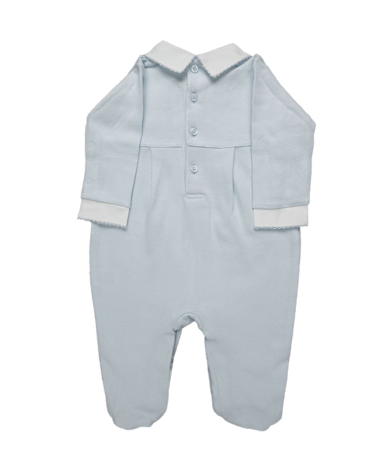 Baby Boy Airplane Luxury Jacquard Pima Cotton Jumpsuit