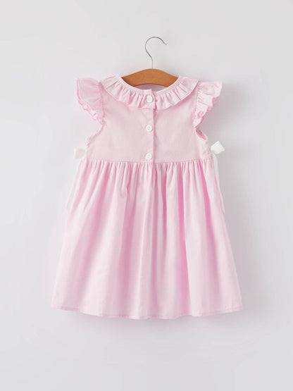 Pink Ruffle Cross Dress