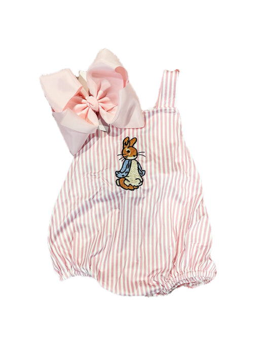 Pink Stripe Bunny Bubble