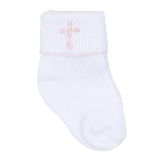 Forever Blessed Socks - White Pink
