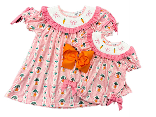 Carrot Coquette Smock