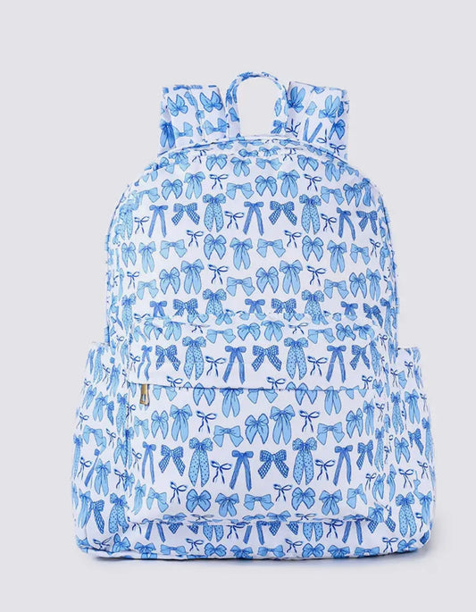Blue Bow Backpack