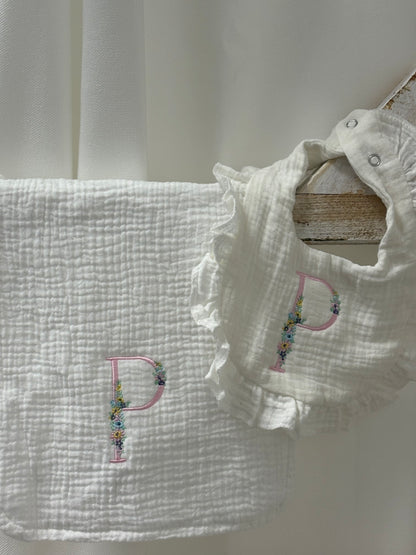 Initial Burp Cloth/Bib