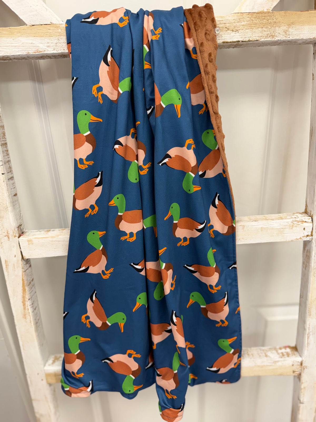 Navy Mallard Blanket