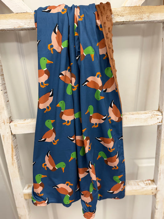 Navy Mallard Blanket