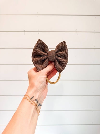 Chocolate Bullet Bow + NYLON 