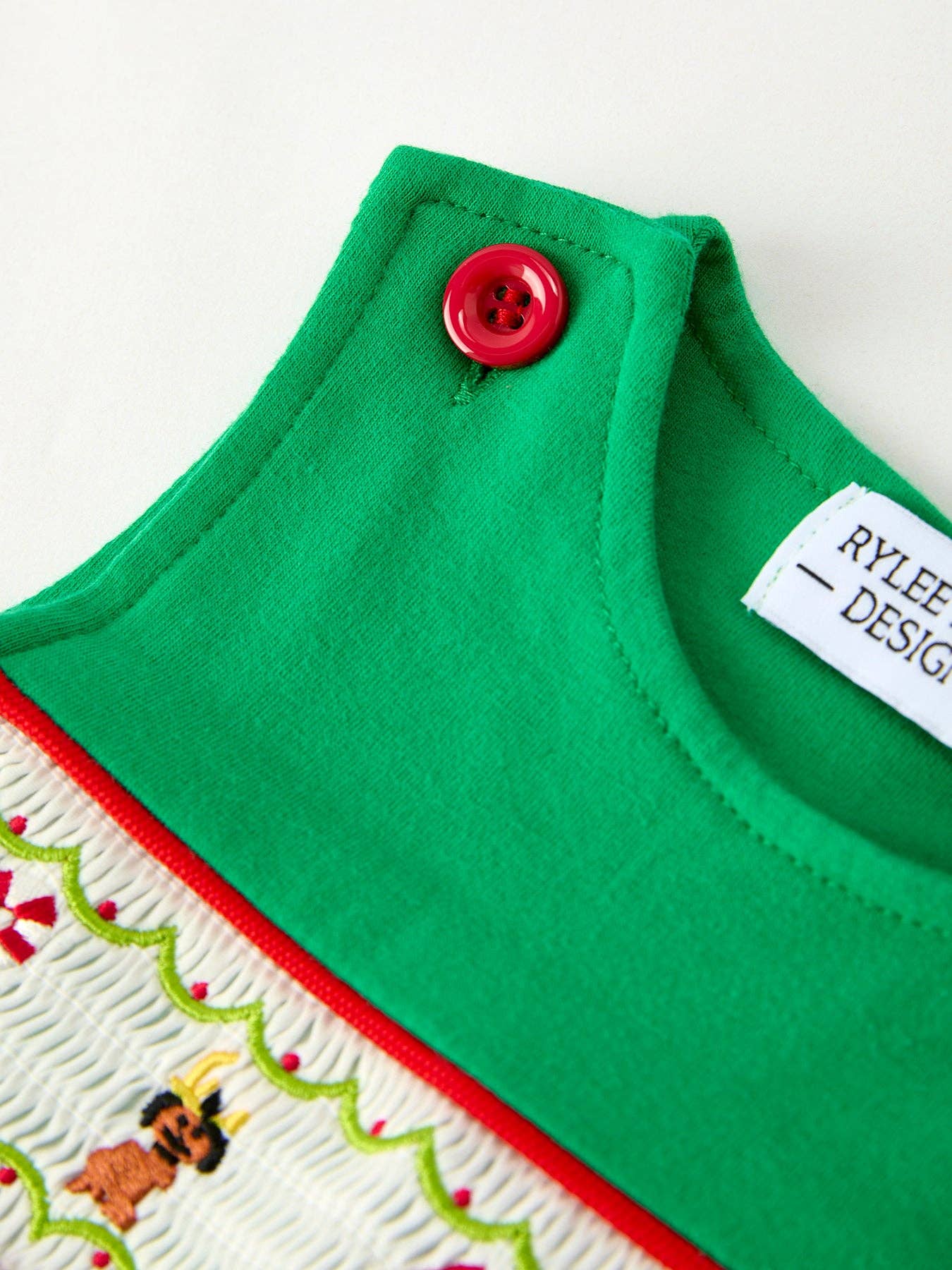 Christmas Character Candy Embroidery Baby Boy Romper