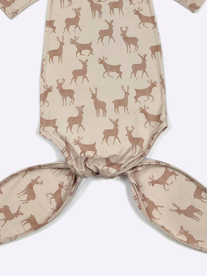Deer Baby Knotted Gown