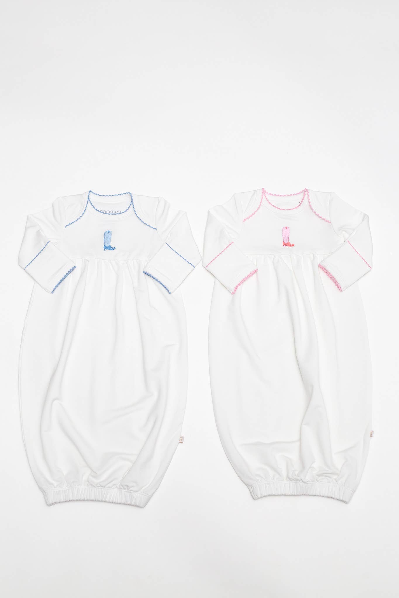 Pip Embroidered Gown -Blue Boot