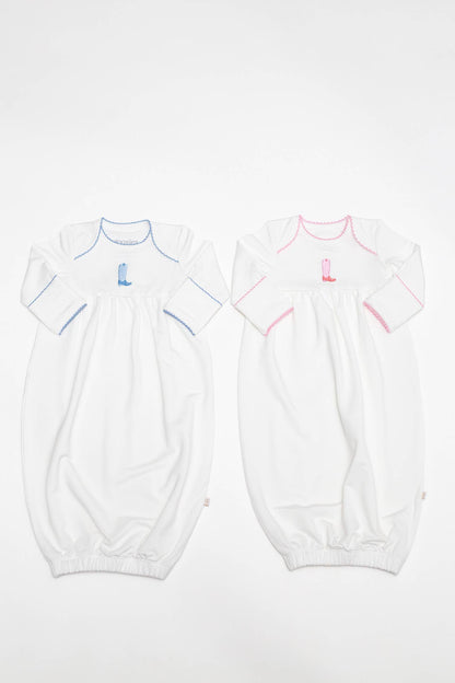 Pip Embroidered Gown -Blue Boot