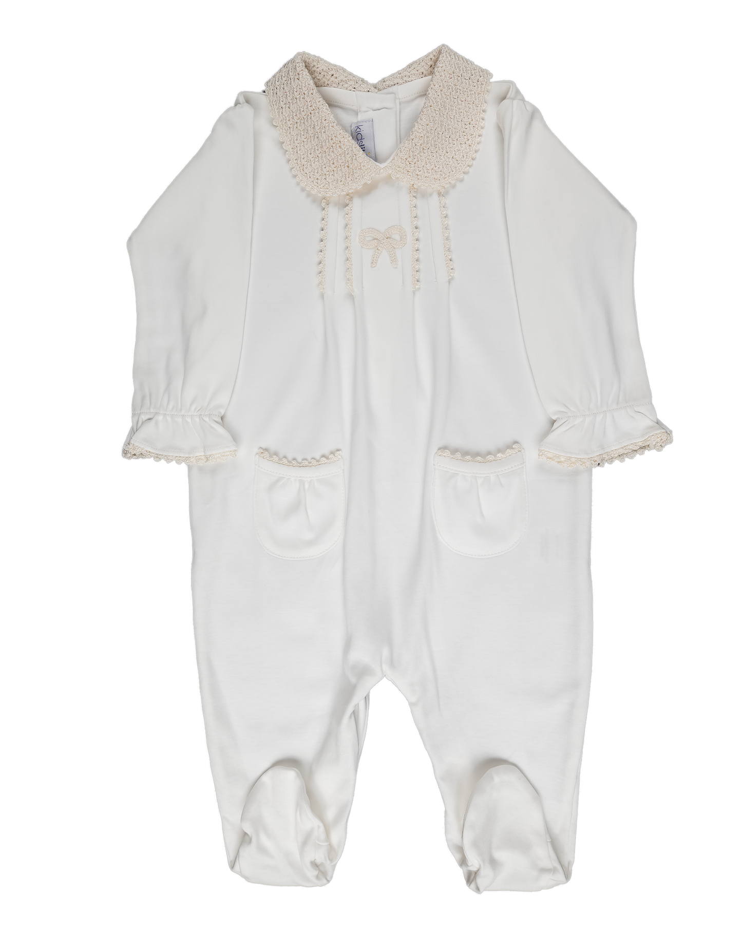 Knit Bow Pima Jumpsuit