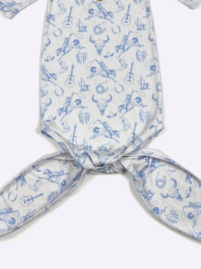 Azul Western Baby Knotted Gown