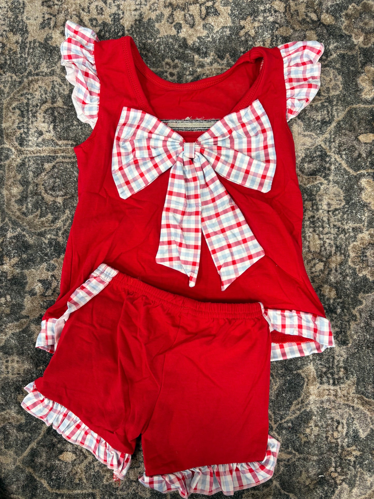 Ruffled Crab Short Set