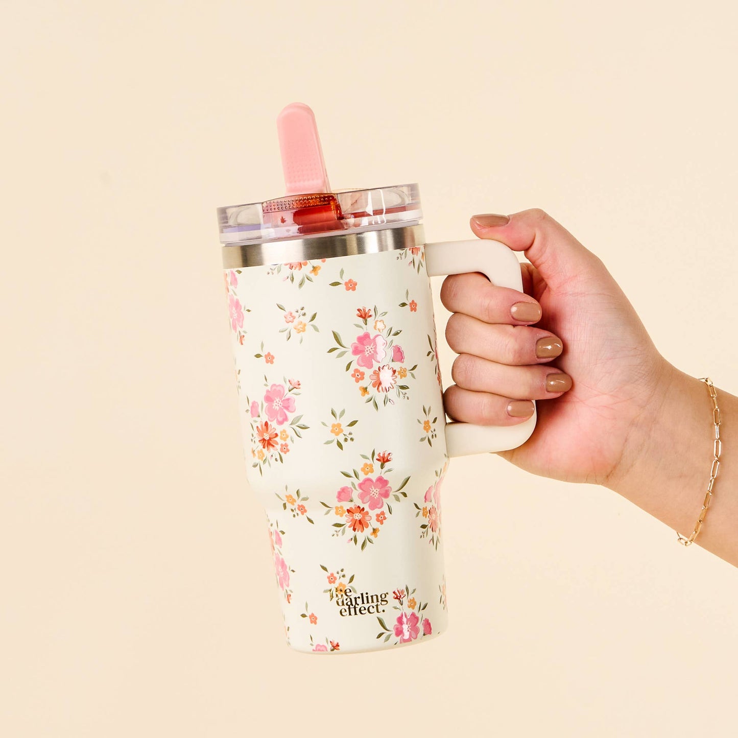 20 oz Lifestyle Flip Straw Tumbler-Endless Daydream Cream