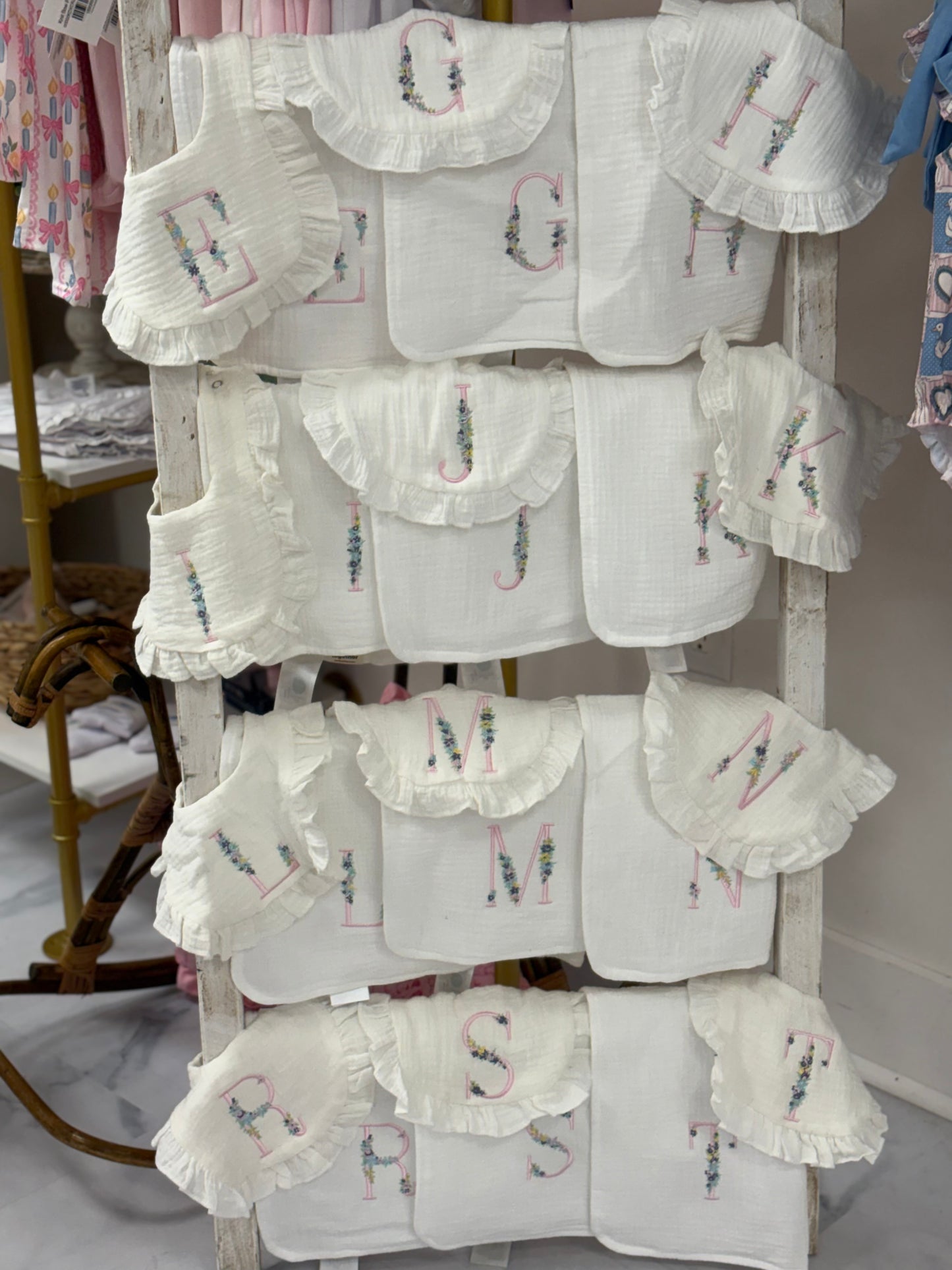 Initial Burp Cloth/Bib