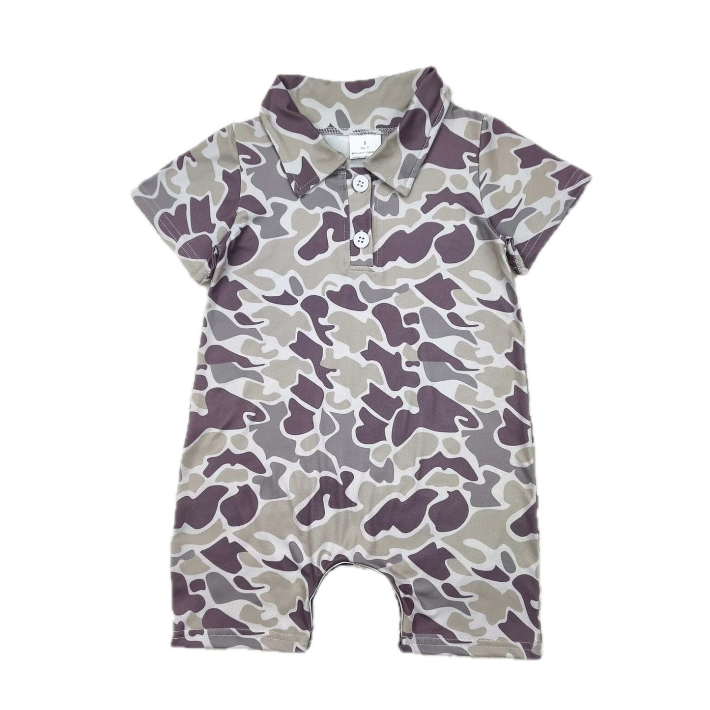 Throwback Camo Romper