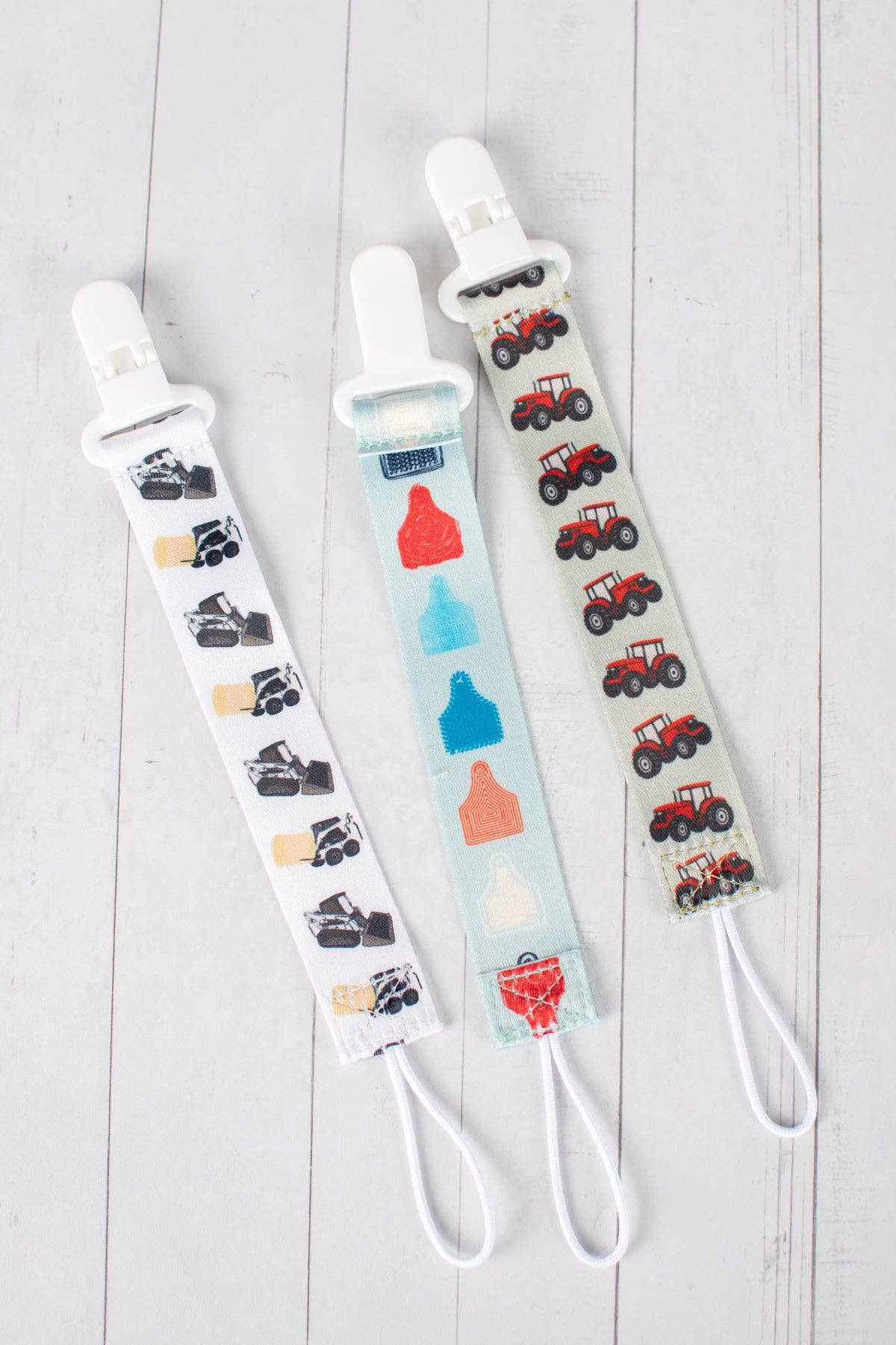 Red Tractor Paci Clip
