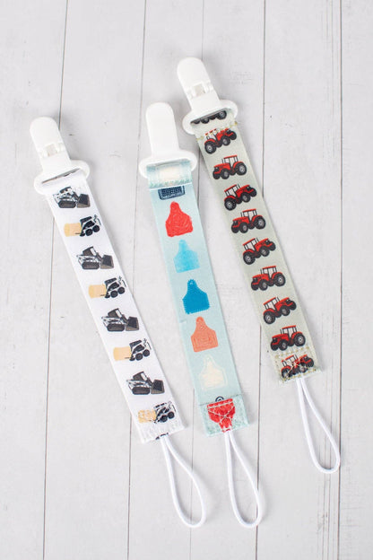Red Tractor Paci Clip