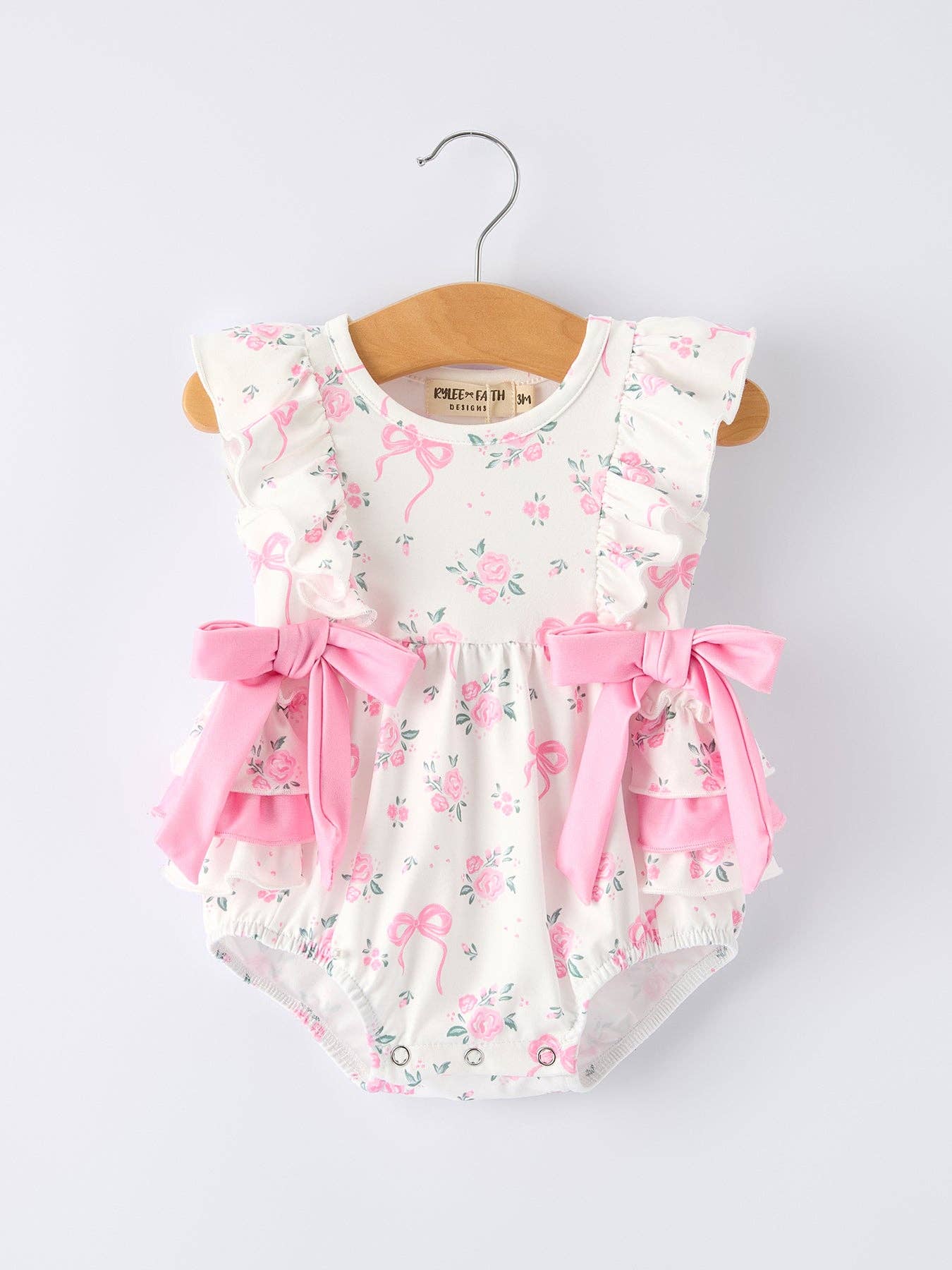 Pink Floral Bow Bubble