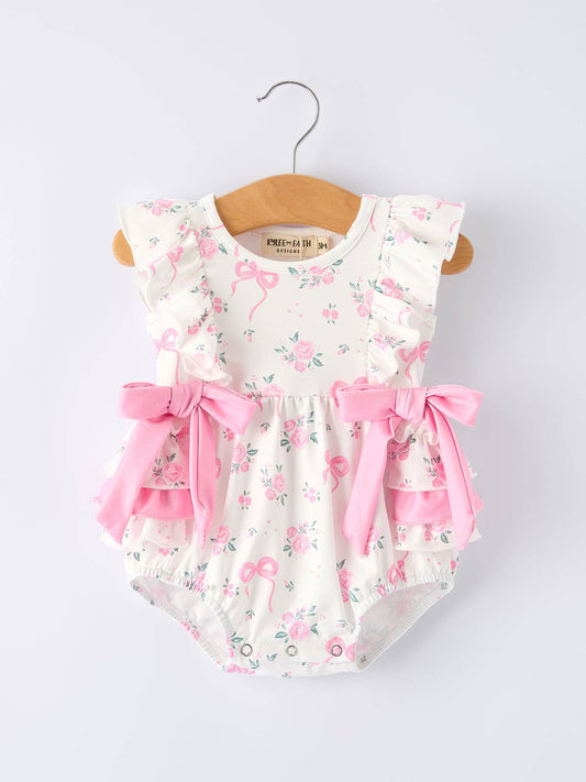 Pink Floral Bow Bubble