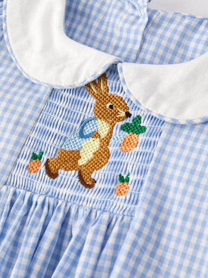 Blue Rabbit Plaid Dress