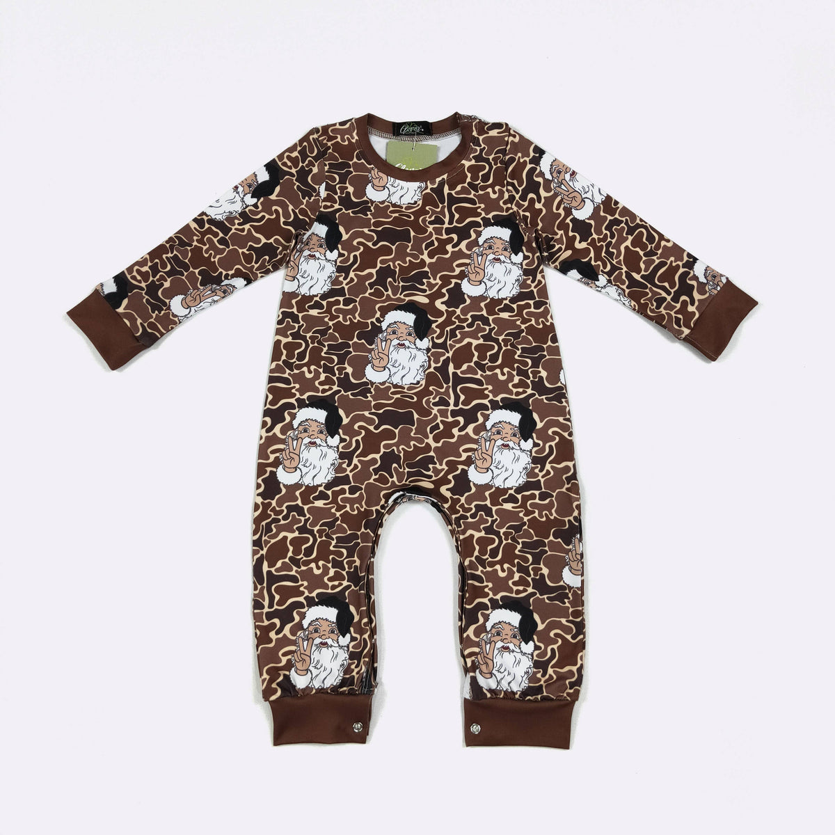 Camo Santa Boy Romper