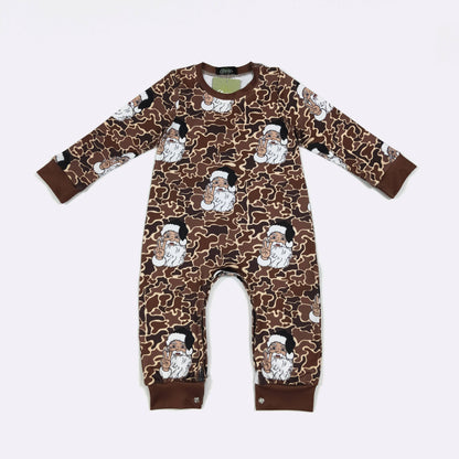 Camo Santa Boy Romper
