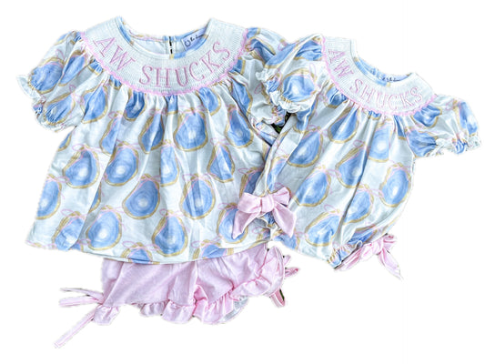 Aw Shucks Girl Short Set