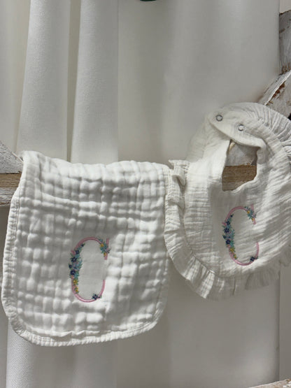 Initial Burp Cloth/Bib