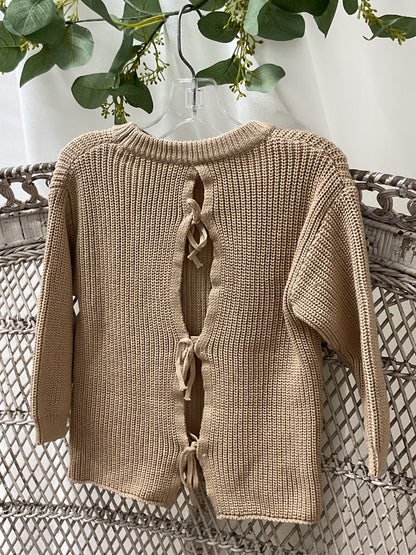 Open Back Knit Sweater