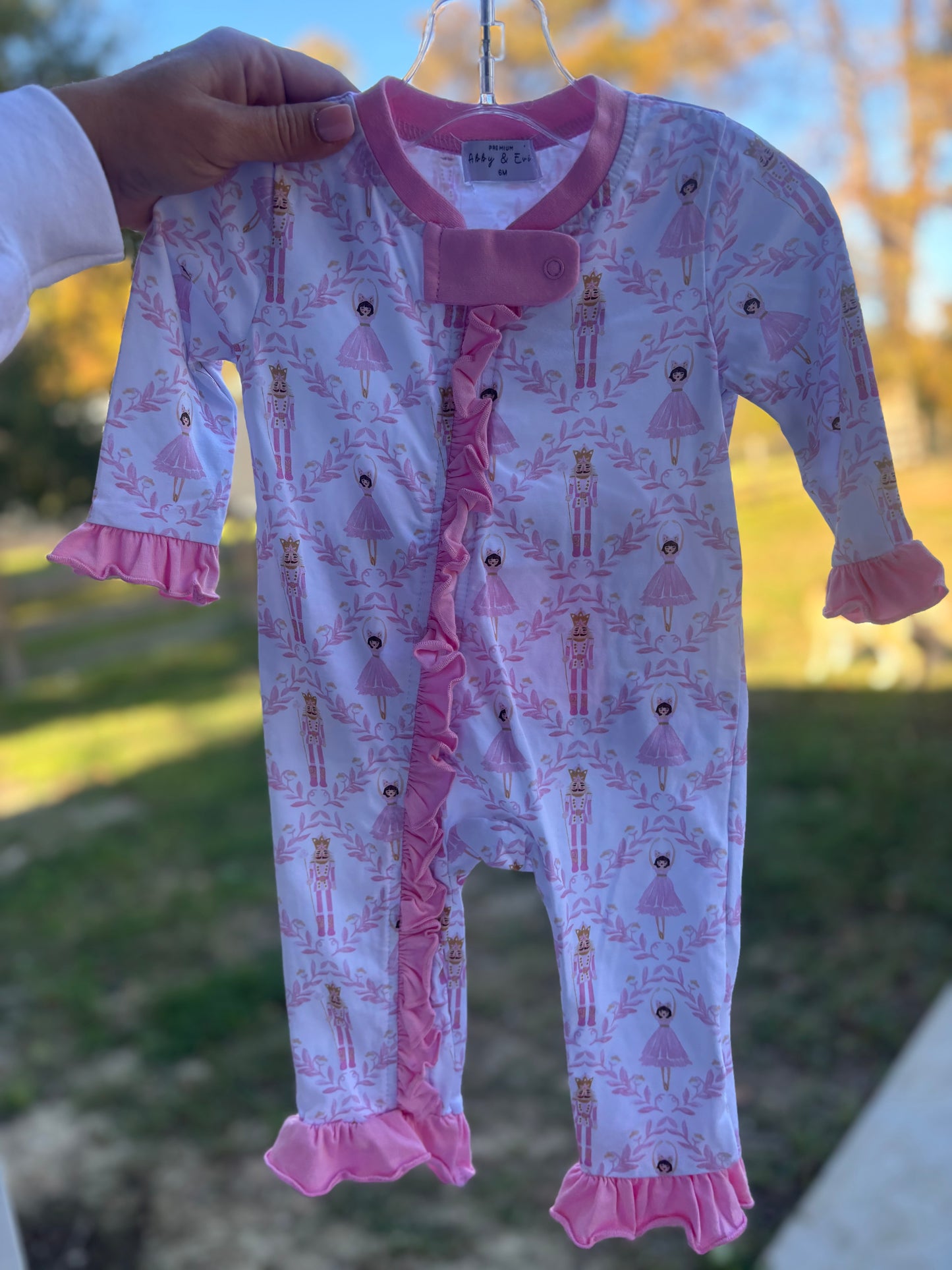 Pink Ruffle Nutcracker Pjs