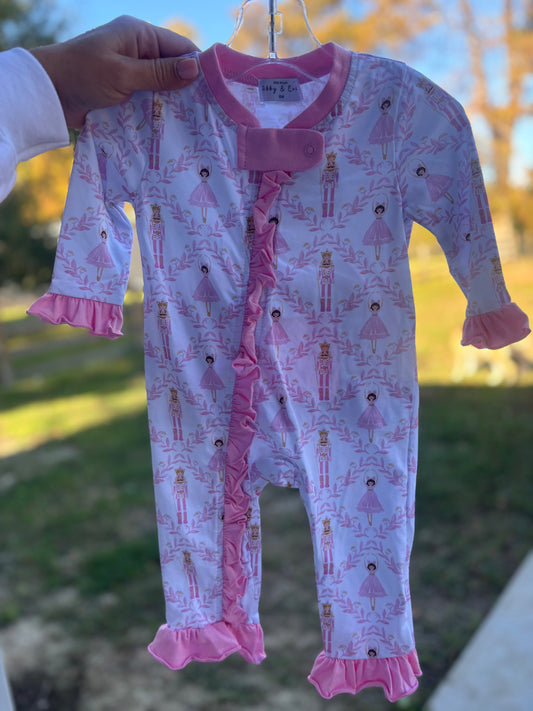 Pink Ruffle Nutcracker Pjs