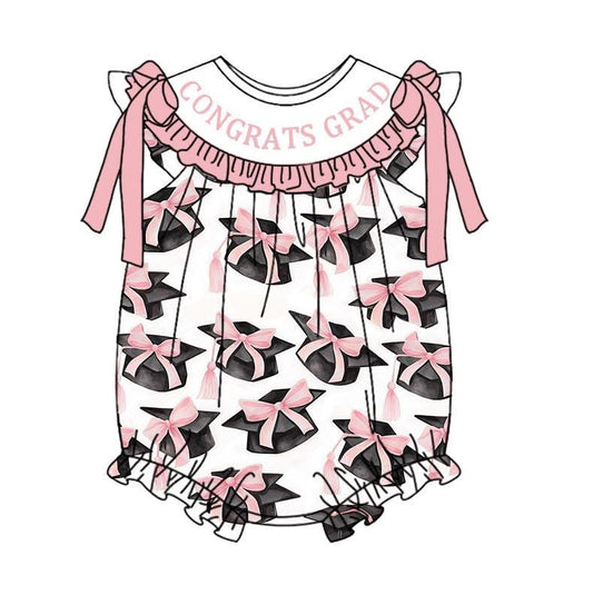 Pink Bow Grad Smock Bubble PRE•ORDER