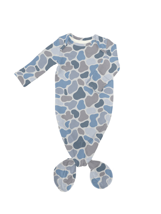 Watercolor Camo - Knotted Gown