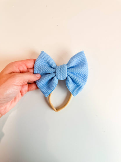 Blue Bullet Bow + NYLON 