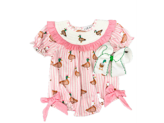 Pink Mallard Smock Bubble