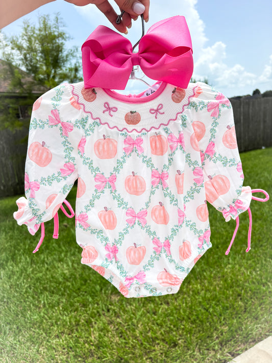 Pumpkin Trellis Smock