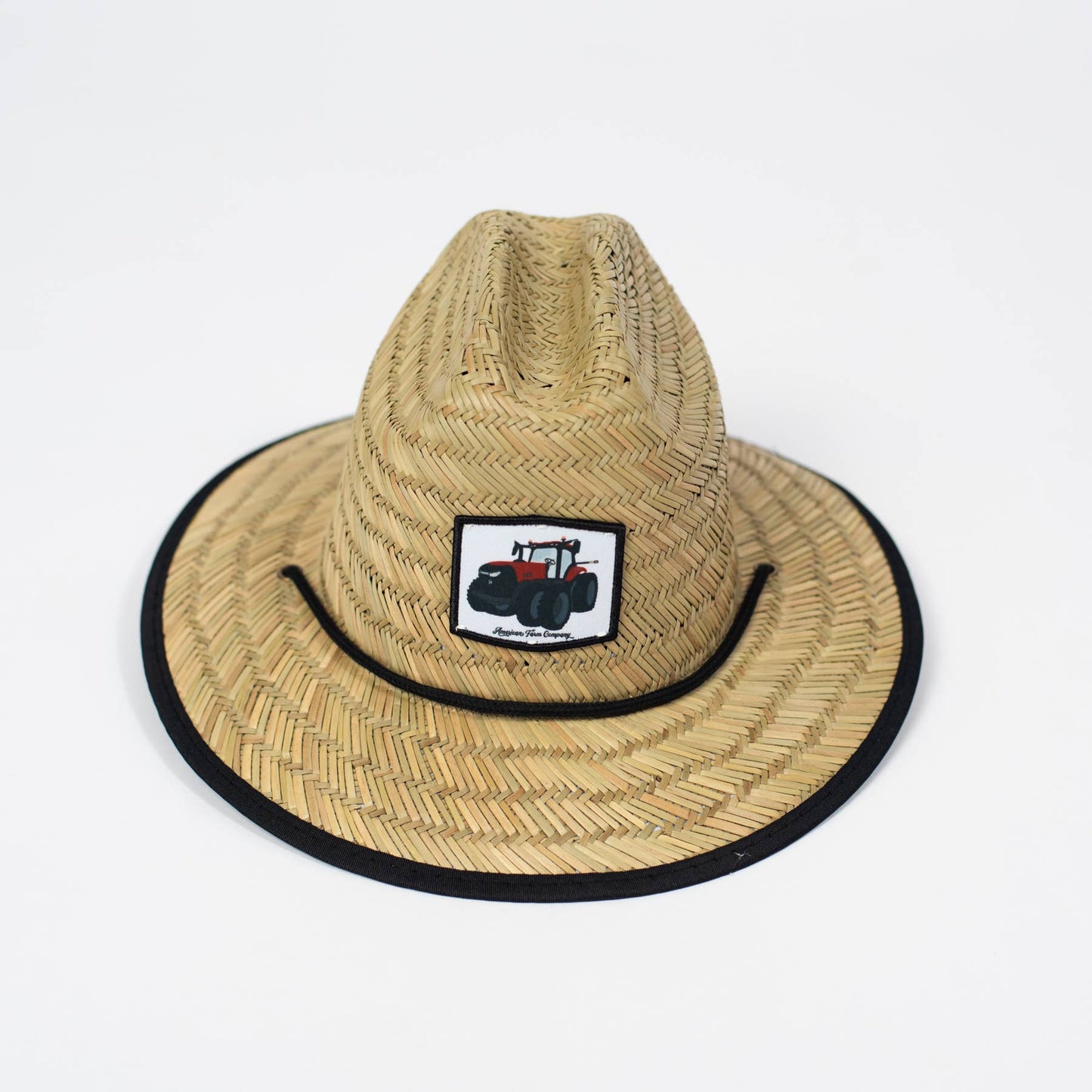 Summer Red Tractor Kids Straw Hat