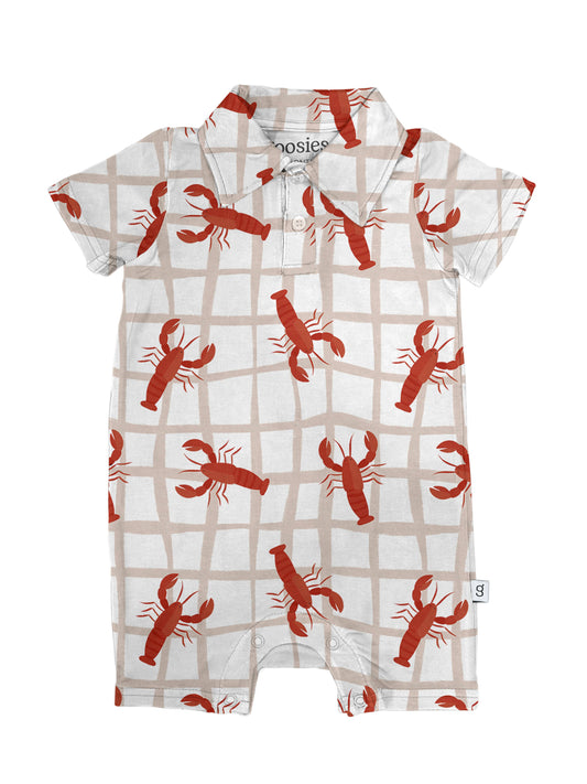 Crawfish SS Polo Romper