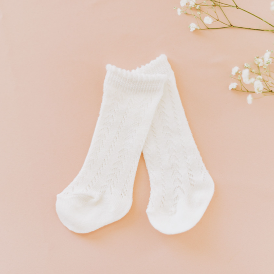 White Baby Girl Socks