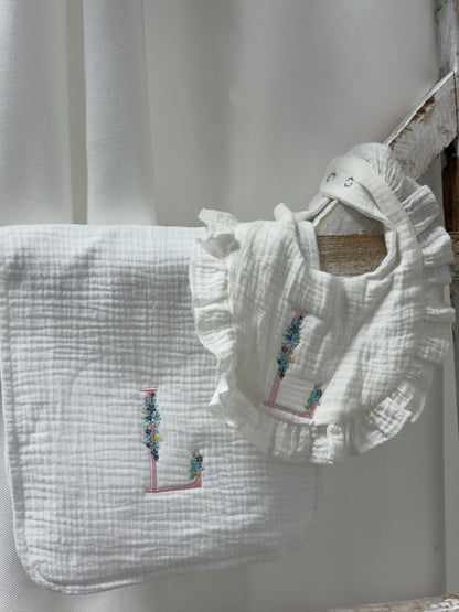 Initial Burp Cloth/Bib