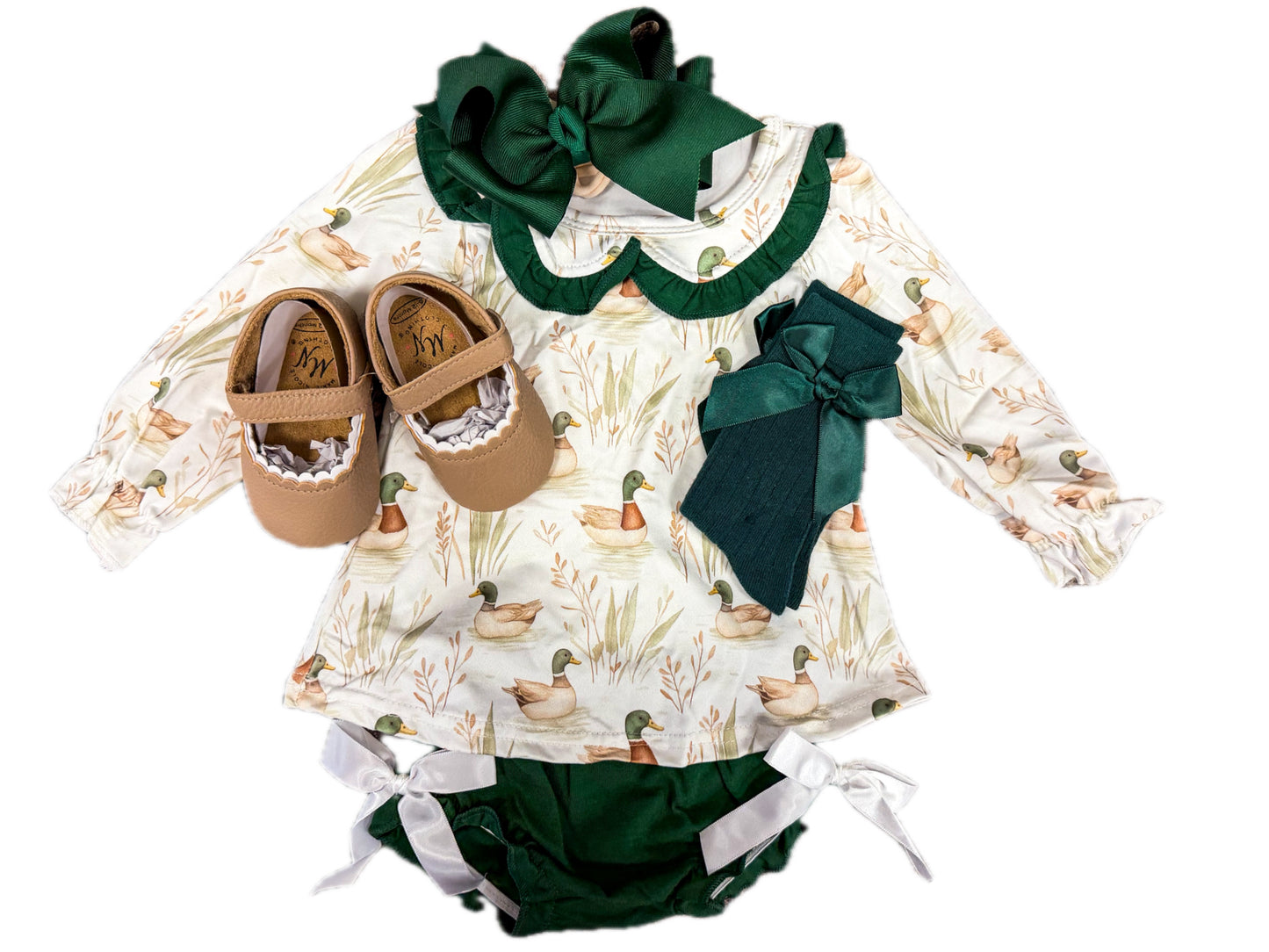Pond Mallard Ruffle Bloomer Set